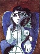 pablo picasso woman in a blue armcbair oil painting on canvas